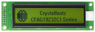 Yellow-Green 192x32 Serial Graphic LCD (CFAG19232C1-YYH-TT)