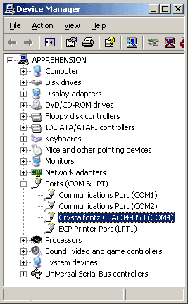 Crystalfontz Port Devices Driver Download